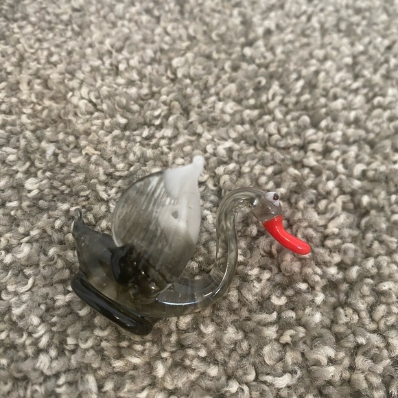 Vintage Blown Glass Mini Swan Bird‎ - Picture 9 of 11